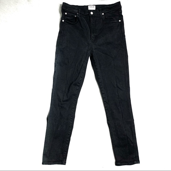 Agolde super high rise black skinny jeans size 31 - Picture 2 of 6